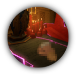 Red-lit altar room for Lalafell Sacrificing