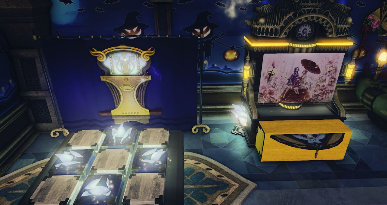 Ghoul Cinema and Arcade board game room and theater decor