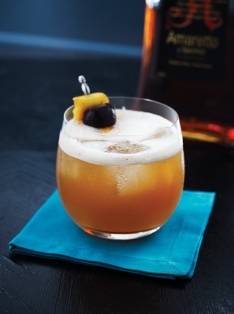 Violet Passion cocktail from the Pirate Den menu